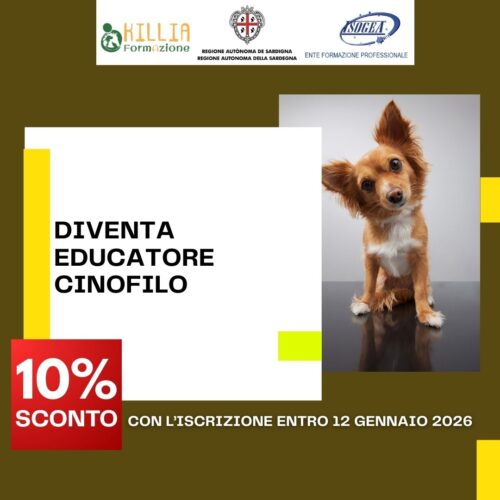 Corso Educatore Cinofilo 2026 - Killia formazione